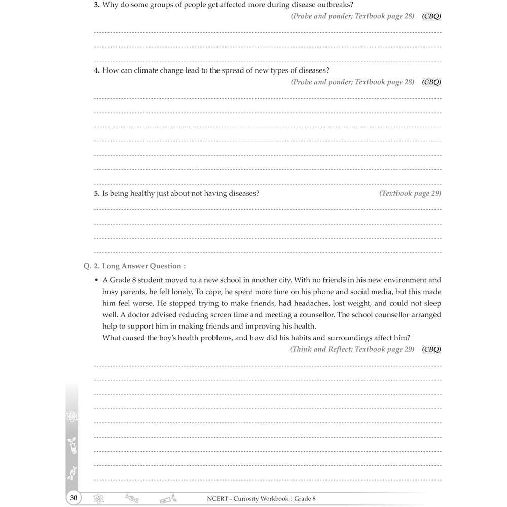 NCERT CURIOUSITY SCIENCE WORKBOOK   |  Class  VIII  |
