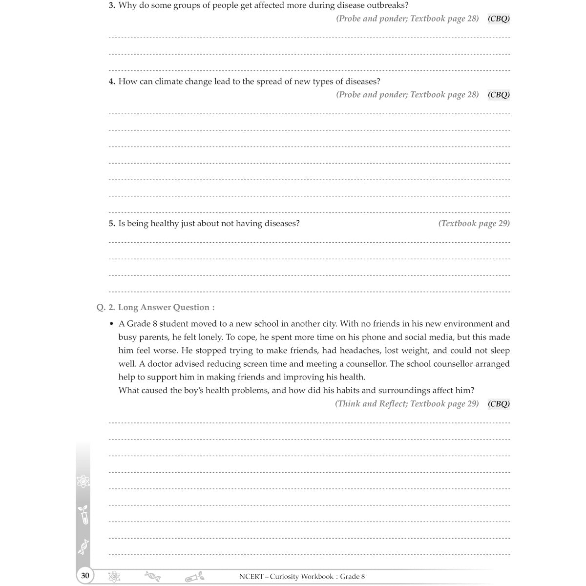 NCERT CURIOUSITY SCIENCE WORKBOOK   |  Class  VIII  |