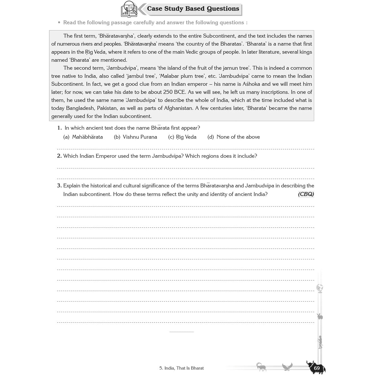 NCERT EXPLORING SOCIETY INDIA AND BEYOND (S.S.) WORKBOOK   |  Class  VI  |