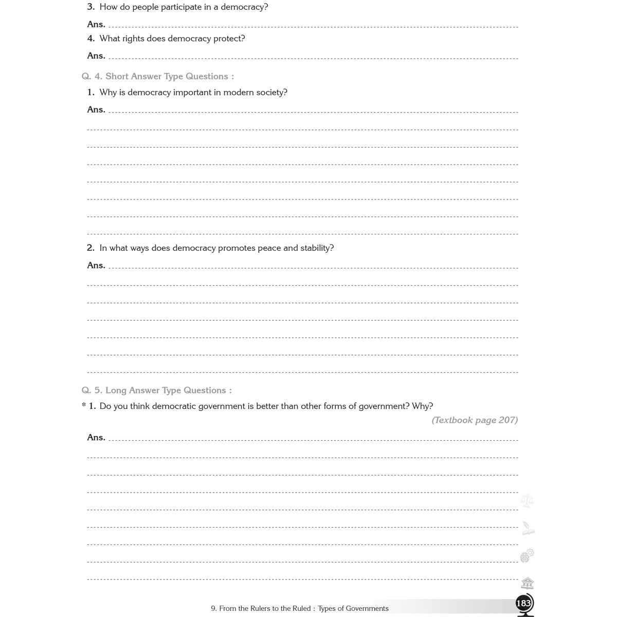 NCERT EXPLORING SOCIETY INDIA AND BEYOND (S.S.) WORKBOOK  |  Class  VII  |  PART - 1