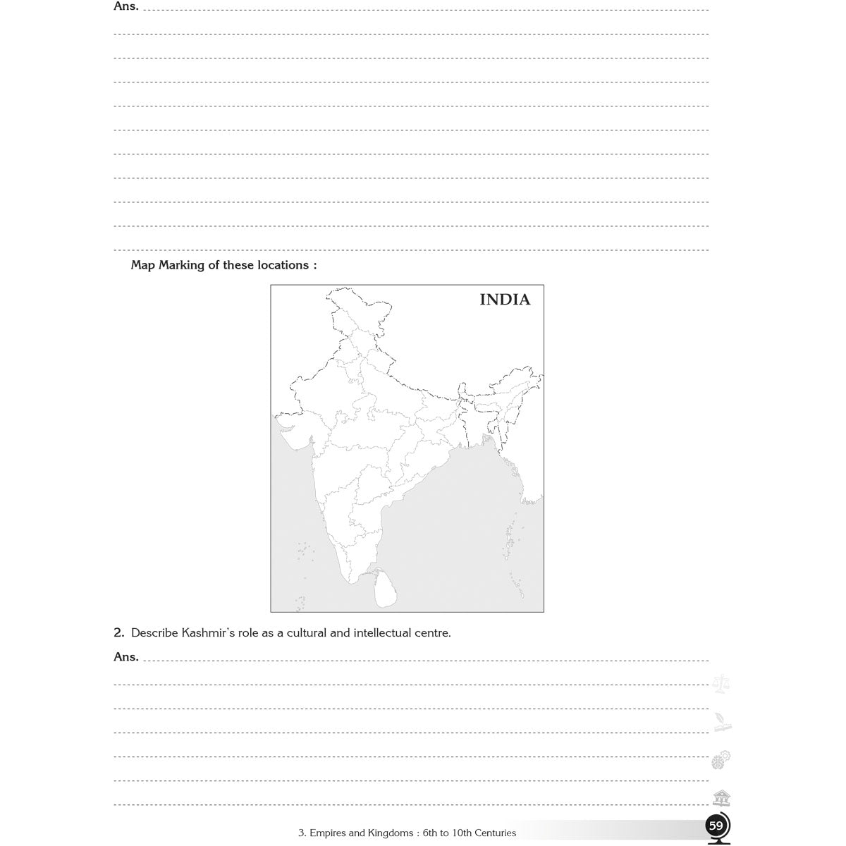 NCERT EXPLORING SOCIETY INDIA AND BEYOND (S.S.) WORKBOOK  |  Class  VII  |  PART - 2