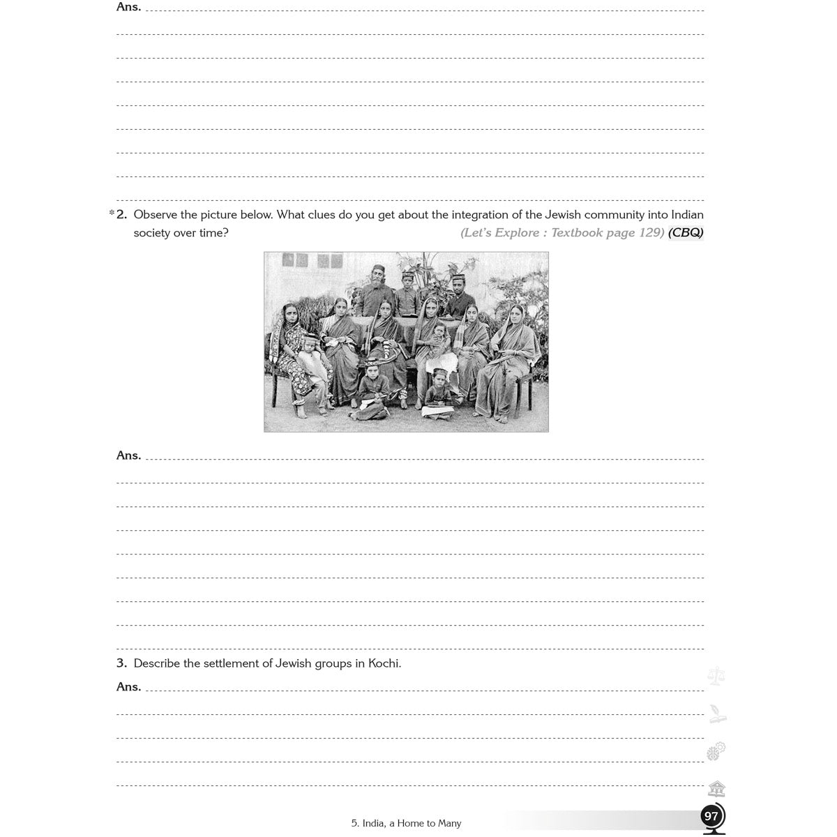 NCERT EXPLORING SOCIETY INDIA AND BEYOND (S.S.) WORKBOOK  |  Class  VII  |  PART - 2