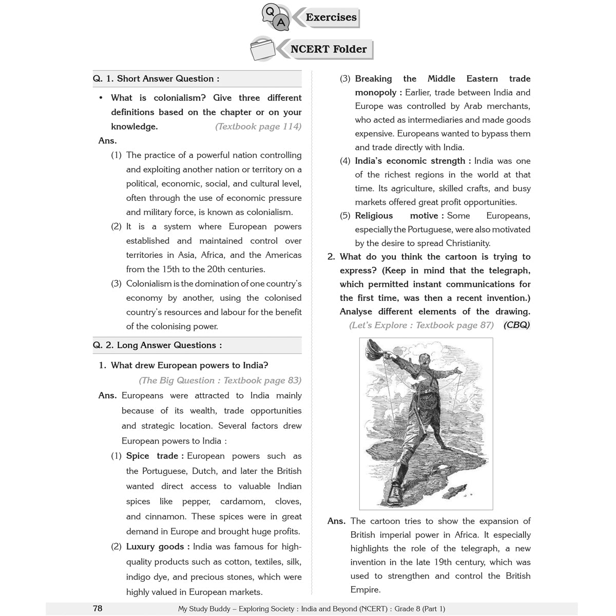 Learn Smart  |    My Study Buddy   |   EXPLORING SOCIETY INDIA AND BEYOND (NCERT) CLASS 8 PART 1  |  Grade 8