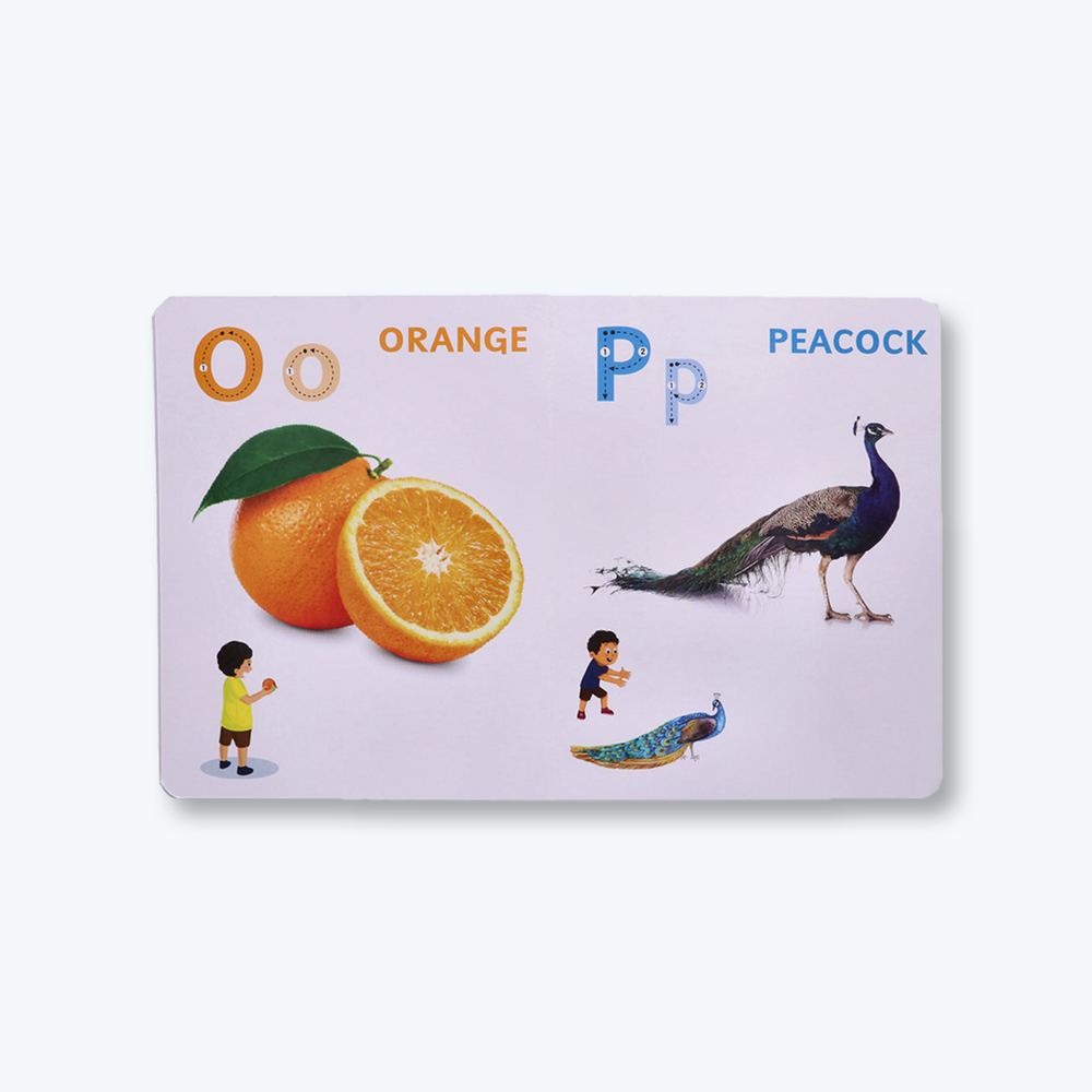Navneet My First Board Book (Single Picture) Alphabet - Bestselling Picture board books for Babies & Toddlers: Large Picture Board Book with Audio Letter Sounds and ABC song