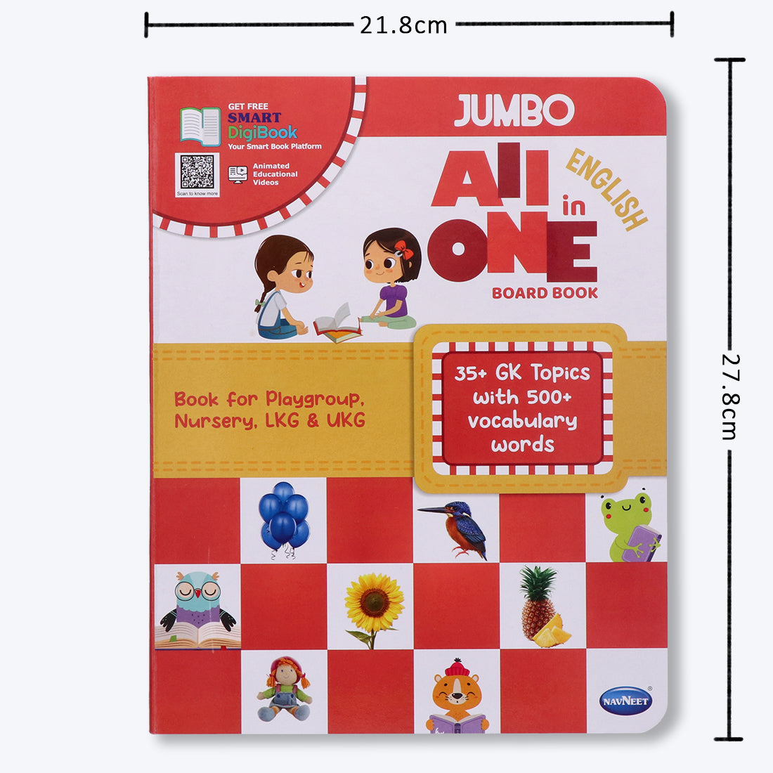 Navneet All In One Board Book (Eng.) - First Early Learning book for Kindergarten - Picture Board book for toddlers and babies - eBook - Animated interactive book - Audio Book