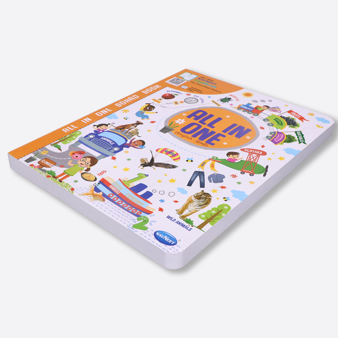 Navneet All In One Board Book (Hindi) - First Early Learning book for Kindergarten - Picture Board book for toddlers and babies - eBook - Animated interactive book - Audio Book