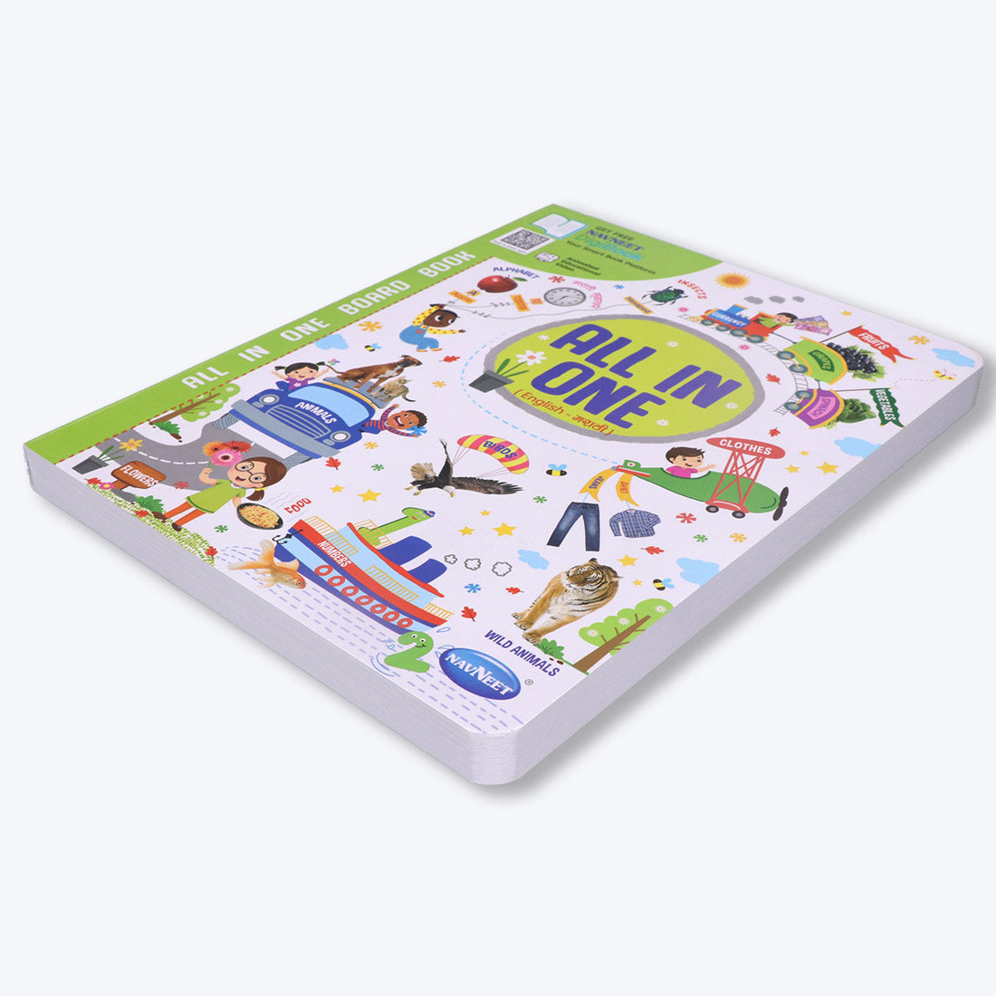 Navneet All In One Board Book (Marathi) - First Early Learning book for Kindergarten - Picture Board book for toddlers and babies - eBook - Animated interactive book - Audio Book