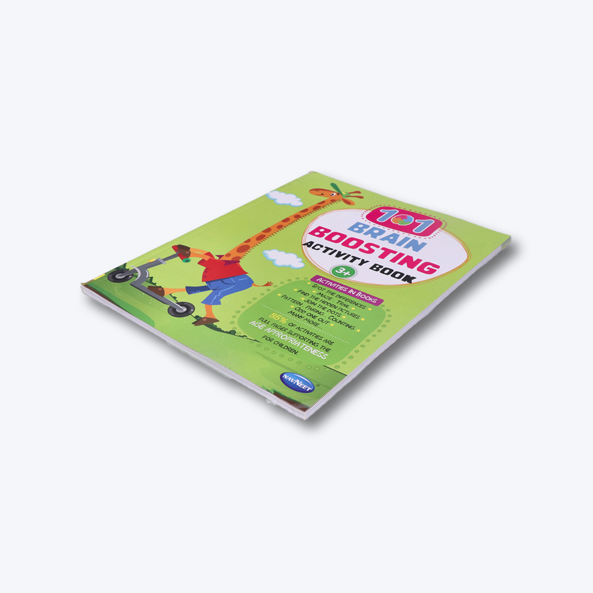 Navneet 101 Brain Boosting Activity Book- Preschool Kids- Age 3+, Logical reasoning, Best Brain teaser book- Fun activities - Maze, Hidden Picture, Puzzle, odd one out & more