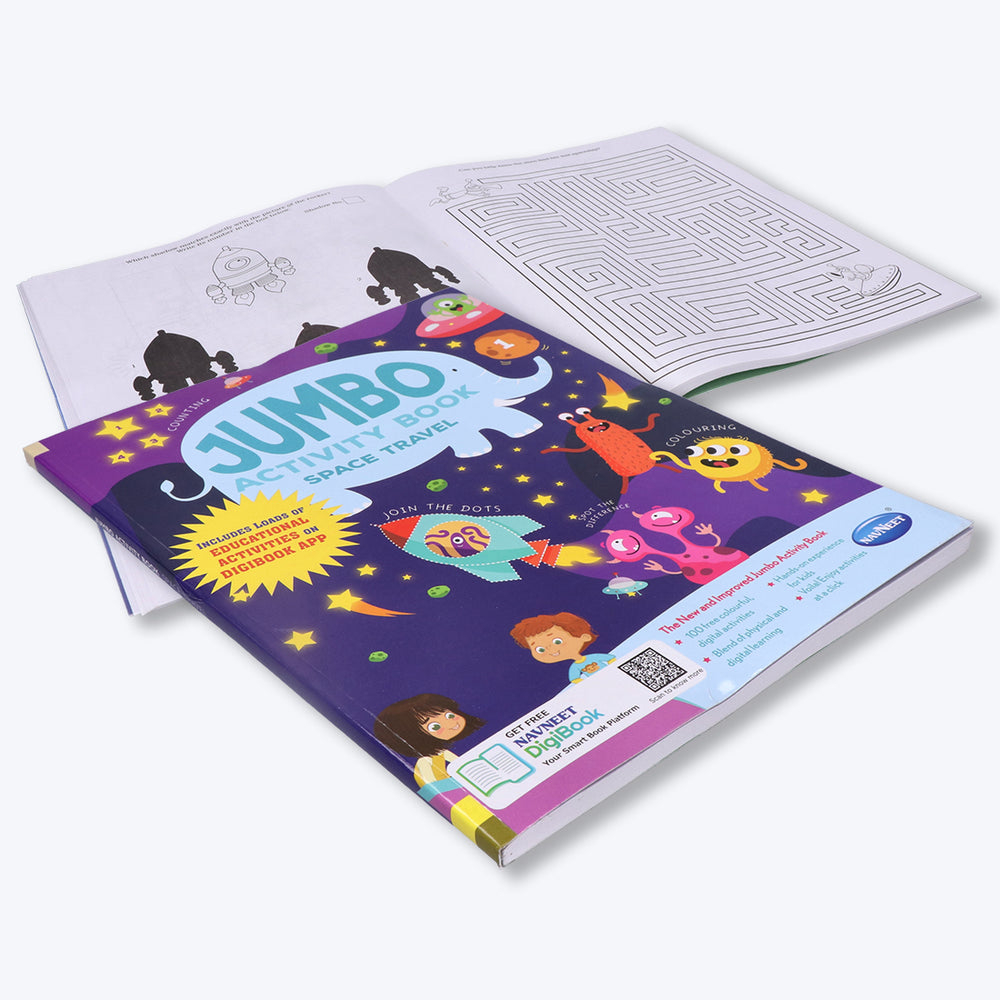 Navneet Jumbo Activity Book - I- Entertaining and relaxing activities for young children