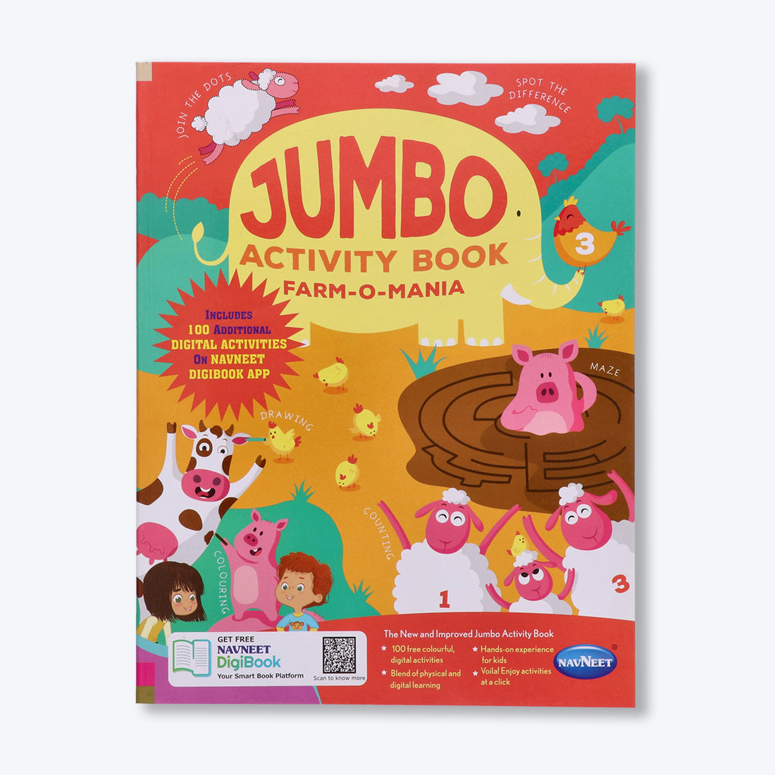 Navneet Jumbo Activity Book - III- Entertaining and relaxing activities for young children