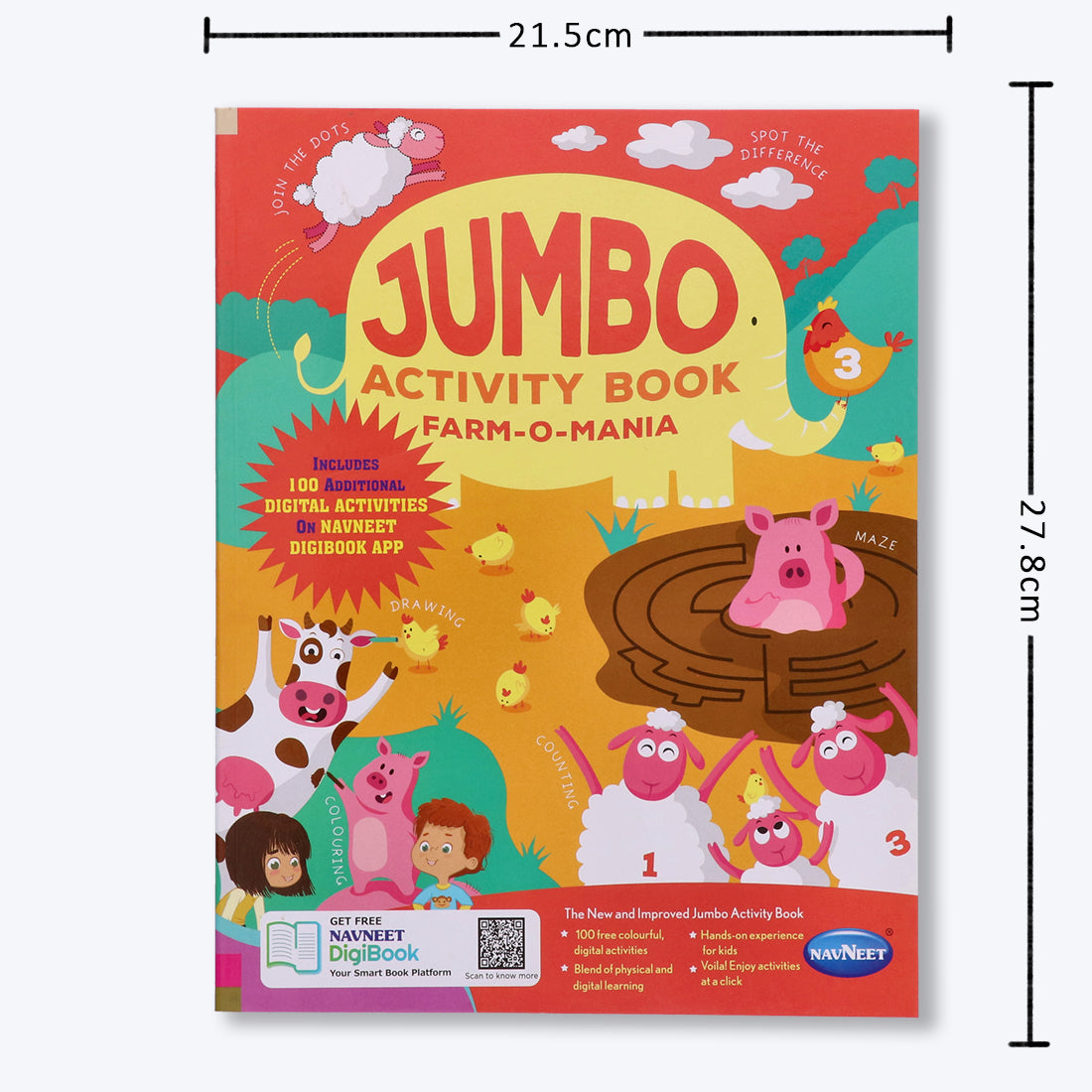 Navneet Jumbo Activity Book - III- Entertaining and relaxing activities for young children