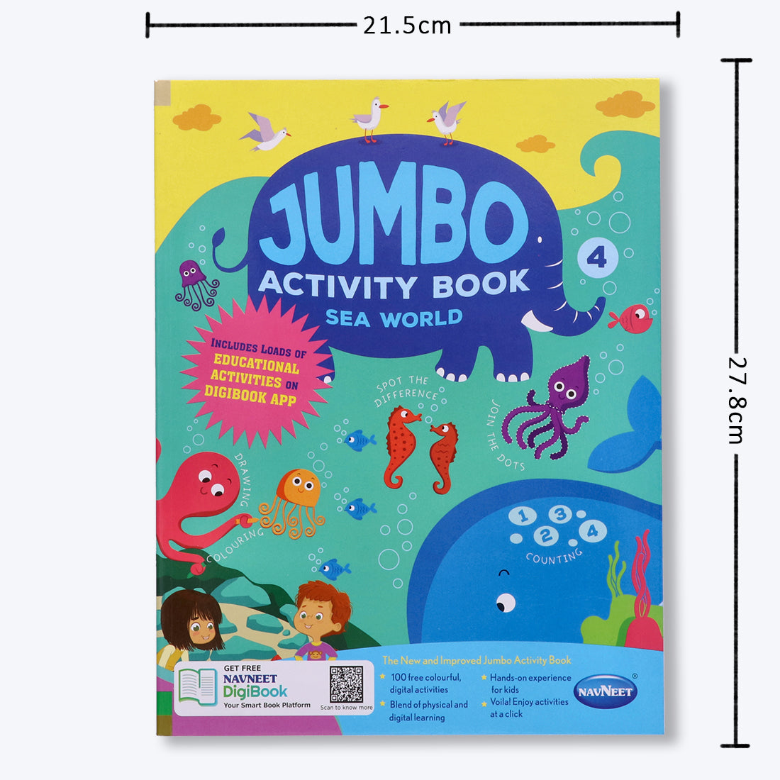 Navneet Jumbo Activity Book - IV-Entertaining and relaxing activities for young children