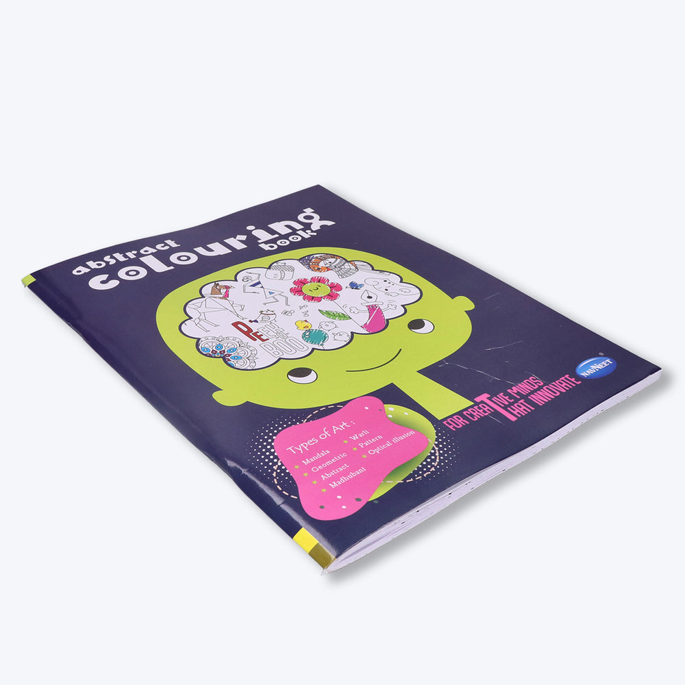 Navneet Abstract Colouring Book - Stress Relieving - Enjoy - Creative colouring book - Youva Stationery- 80+ pages