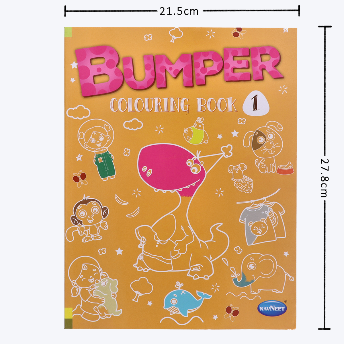 Navneet Bumper Colouring Book - 1 Best for Children Activity Youva Stationery- Crayon Colouring