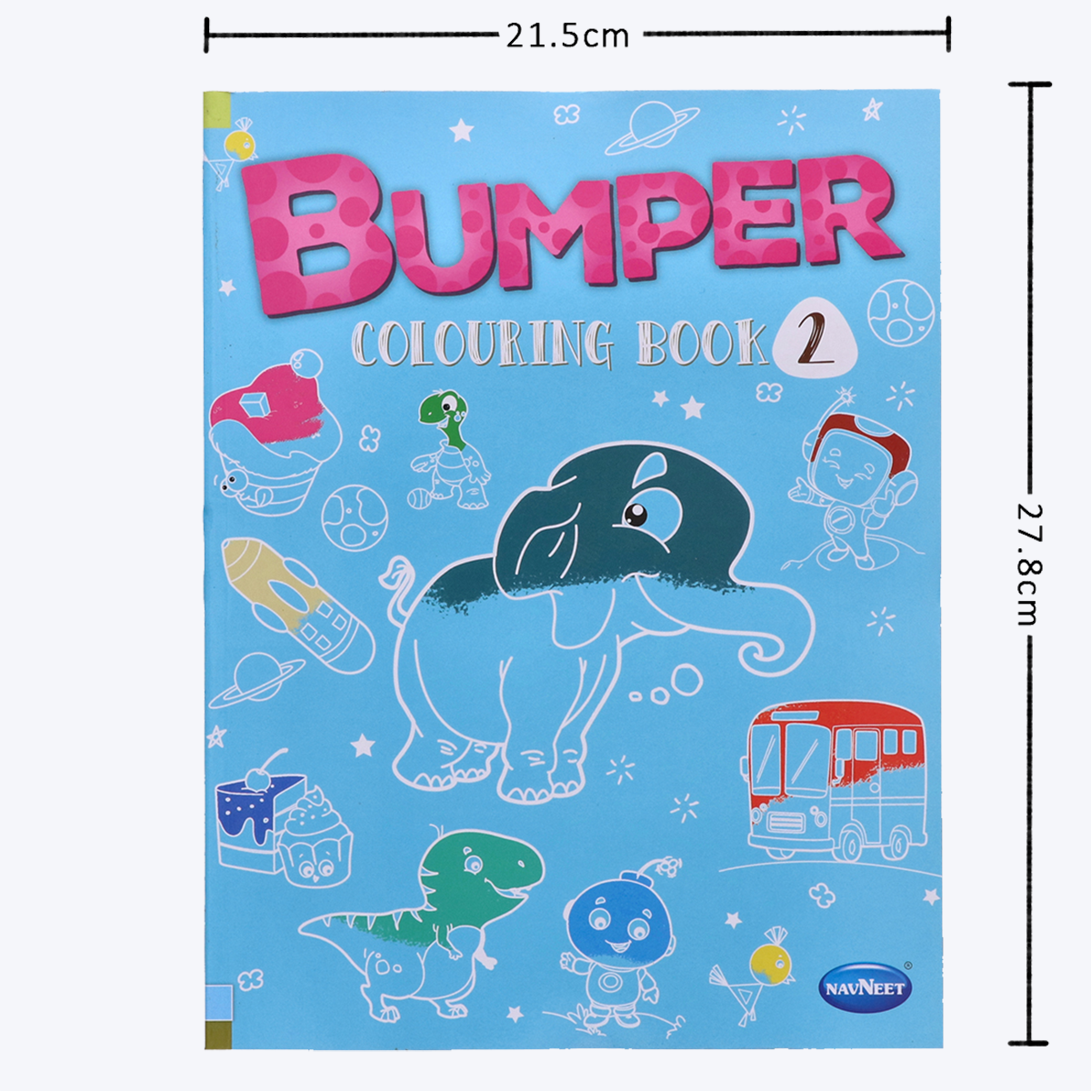 Navneet Bumper Colouring Book - 2 Best for Children Activity Youva Stationery- Crayon Colouring