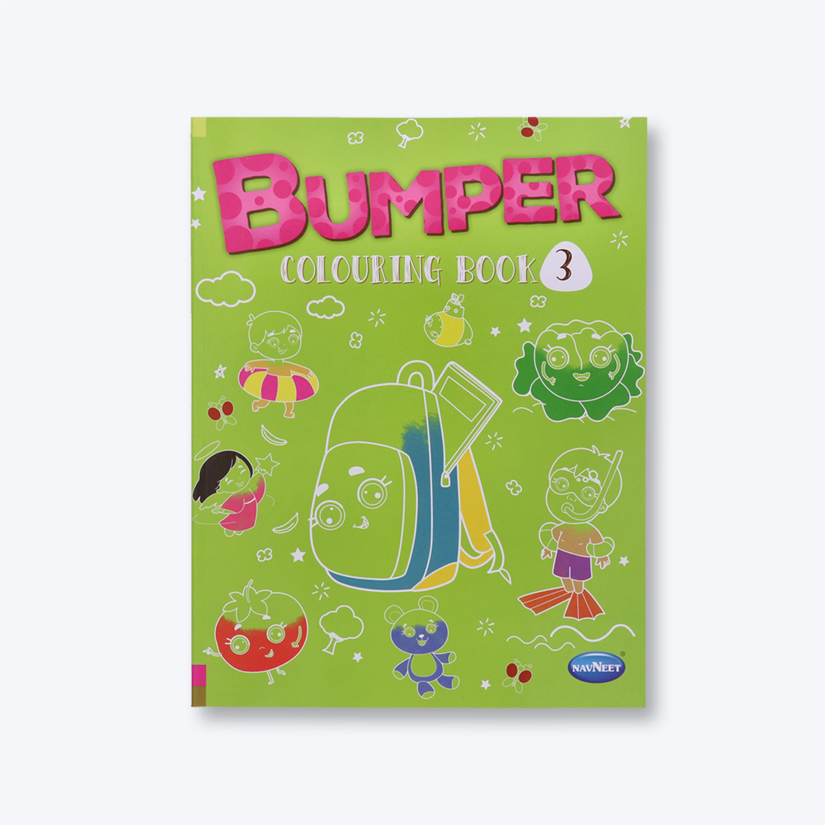 Navneet Bumper Colouring Book - 3 Best for Children Activity Youva Stationery- Crayon Colouring