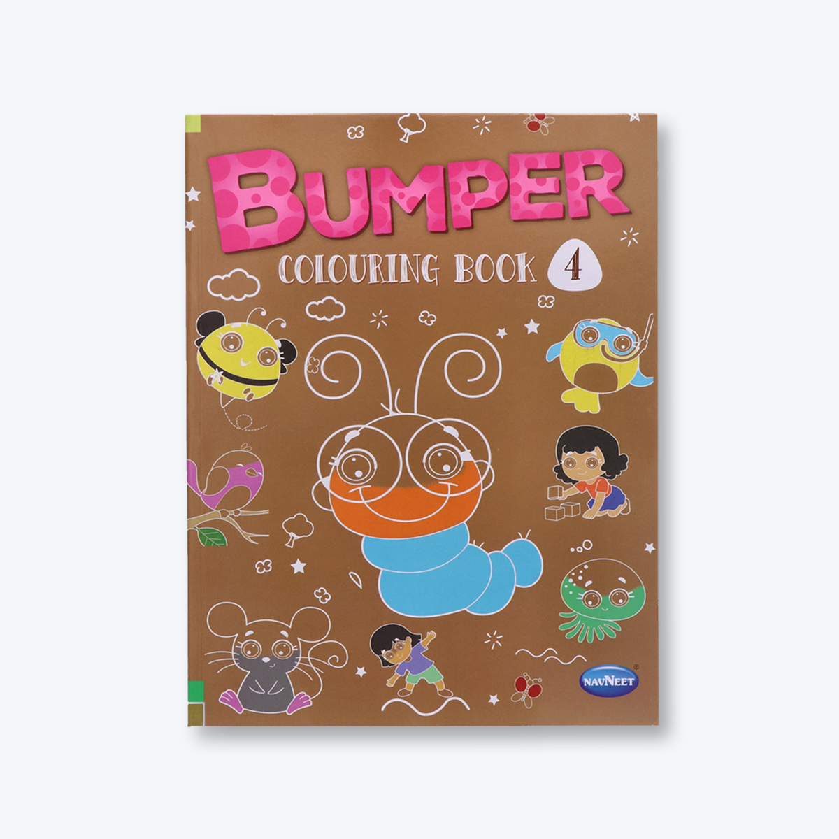 Navneet Bumper Colouring Book - 4 Best for Children Activity Youva Stationery- Crayon Colouring