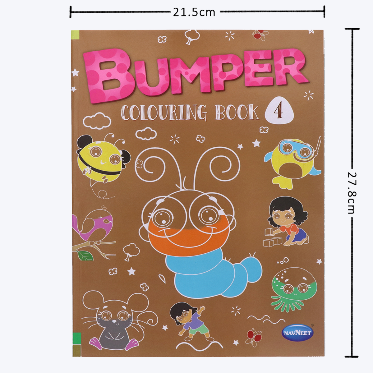 Navneet Bumper Colouring Book - 4 Best for Children Activity Youva Stationery- Crayon Colouring
