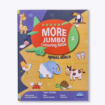 Navneet More Jumbo Colouring Book 2 - Colouring books for kids - 160 pages - Painting and colouring books for kids - Youva Crayons Pack Of 1