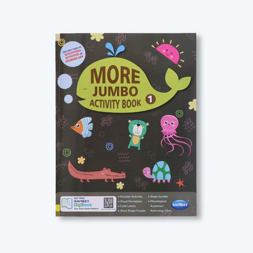 Navneet More Jumbo Activity Book 1- Fun Activities for Kids- Visual Perception, Code Letters, Word Shape Puzzles, Shape Jumbo, Phonologial Awareness, Number Activities
