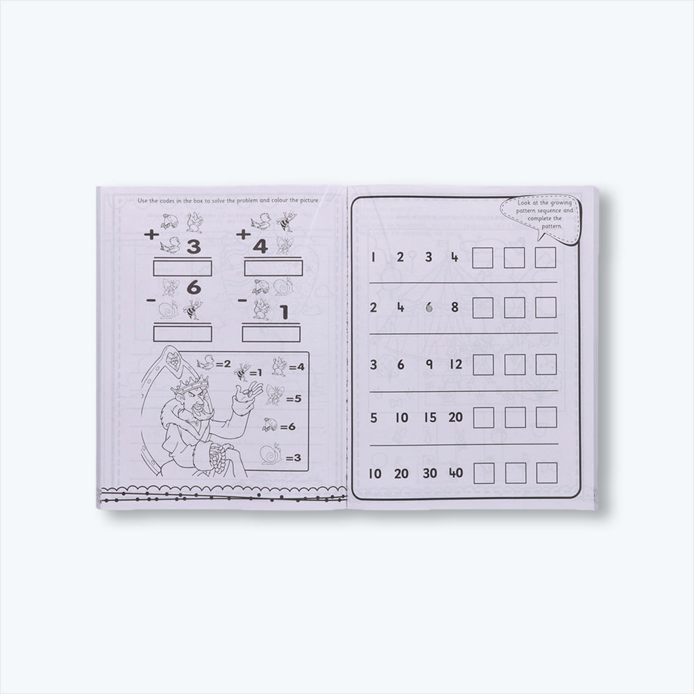 Navneet More Jumbo Activity Book 4- Fun Activities for Kids- Symmetry Drawing, Handwriting Practice, Skip Counting, Crosswords, Preposition, Find the Small Words