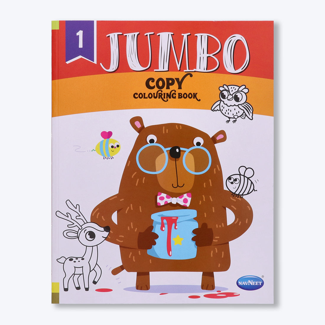 Navneet Jumbo Copy Colouring Book 1 Best for toddlers and younger kids