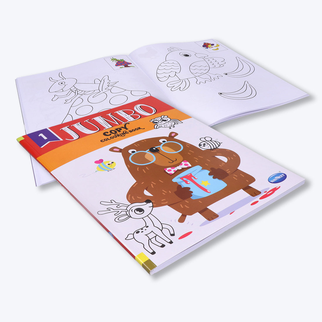 Navneet Jumbo Copy Colouring Book 1 Best for toddlers and younger kids