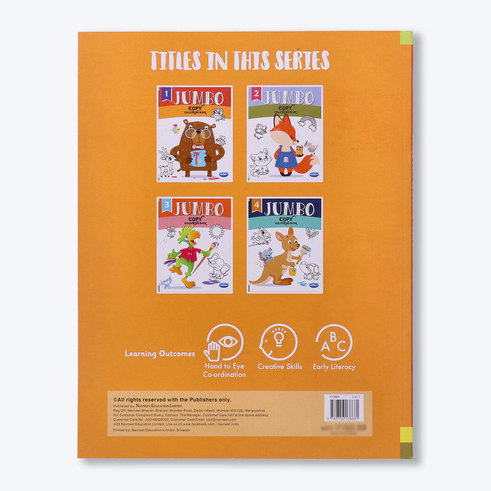 Navneet Jumbo Copy Colouring Book 1 Best for toddlers and younger kids