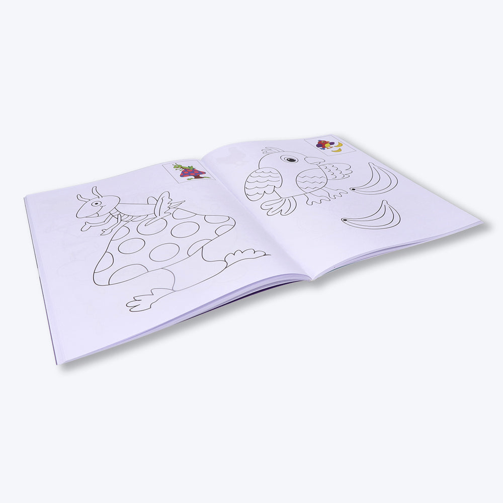 Navneet Jumbo Copy Colouring Book 1 Best for toddlers and younger kids