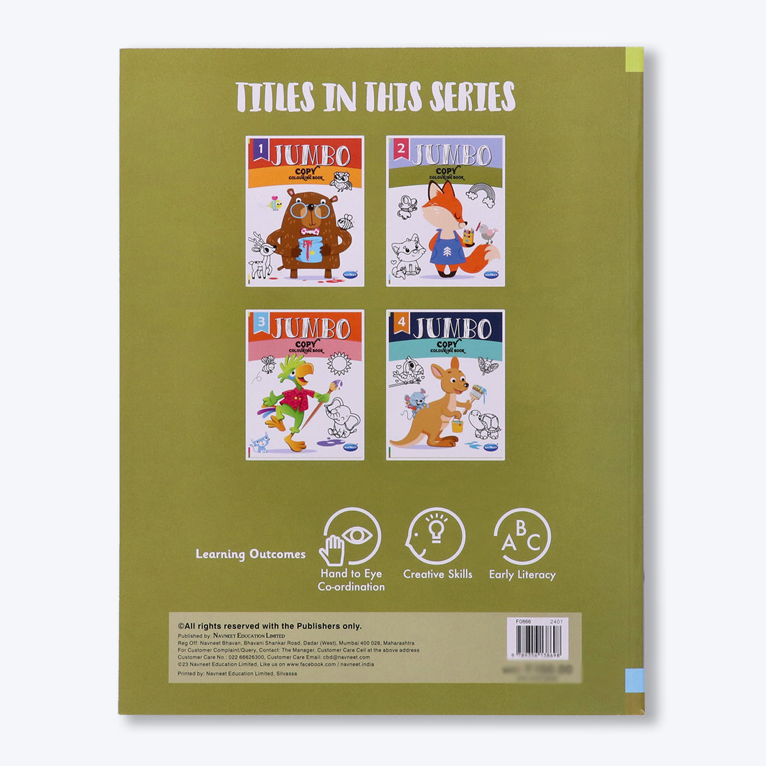 Navneet Jumbo Copy Colouring Book 2 Best for toddlers and younger kids