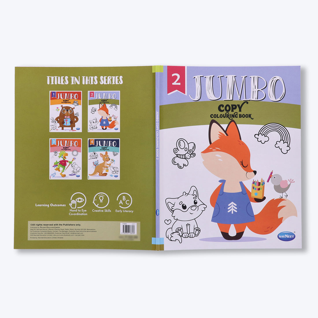 Navneet Jumbo Copy Colouring Book 2 Best for toddlers and younger kids