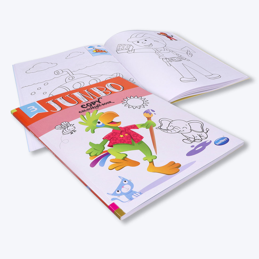 Navneet Jumbo Copy Colouring Book 3 Best for toddlers and younger kids