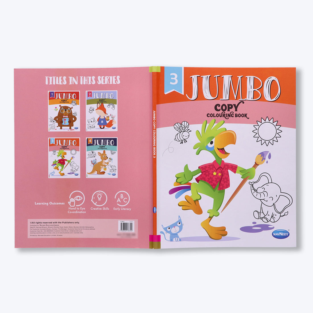 Navneet Jumbo Copy Colouring Book 3 Best for toddlers and younger kids