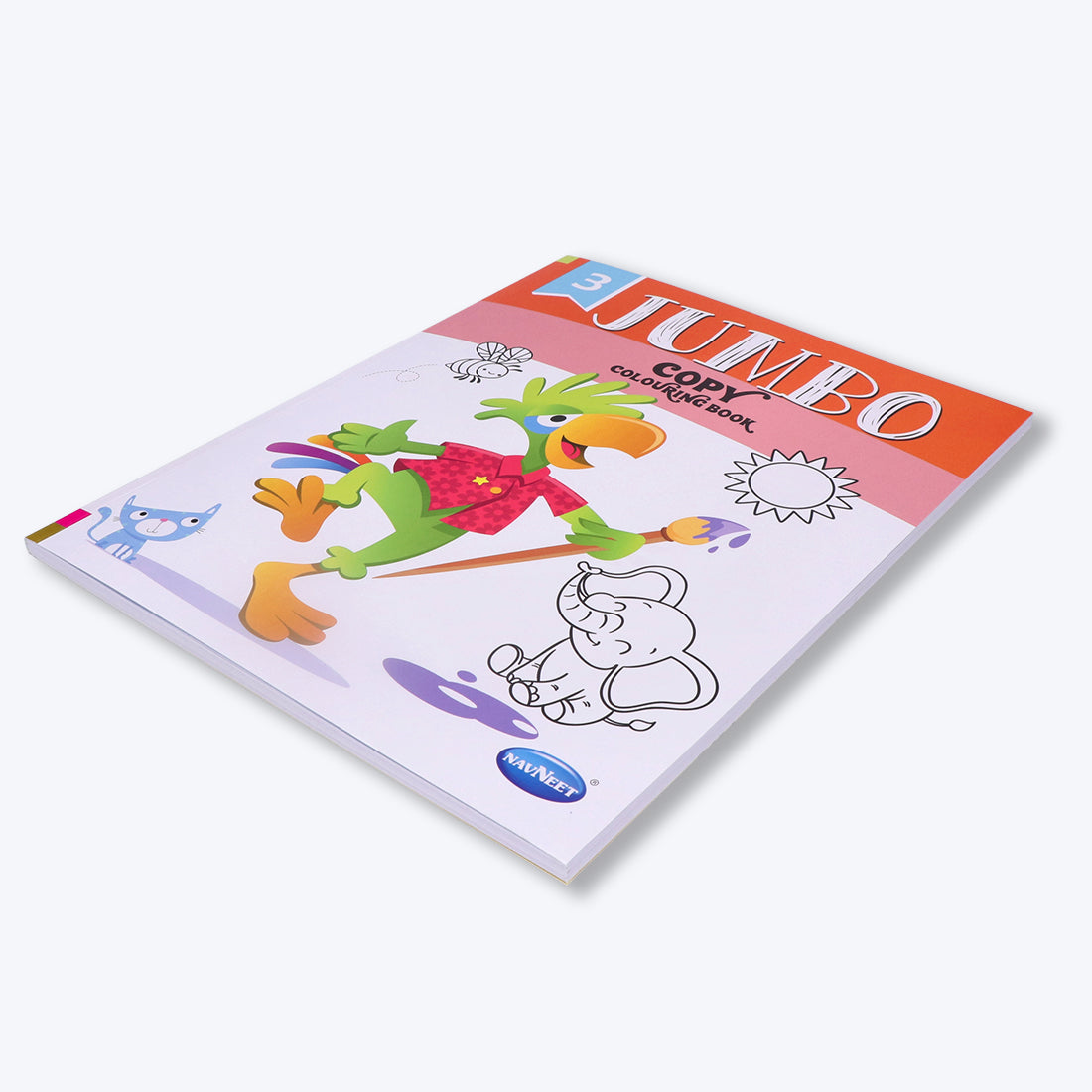 Navneet Jumbo Copy Colouring Book 3 Best for toddlers and younger kids