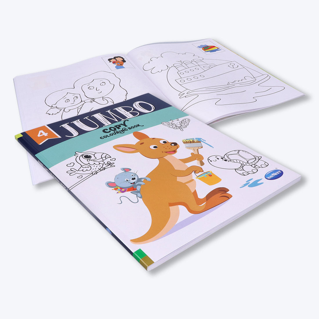 Navneet Jumbo Copy Colouring Book 4 Best for toddlers and younger kids