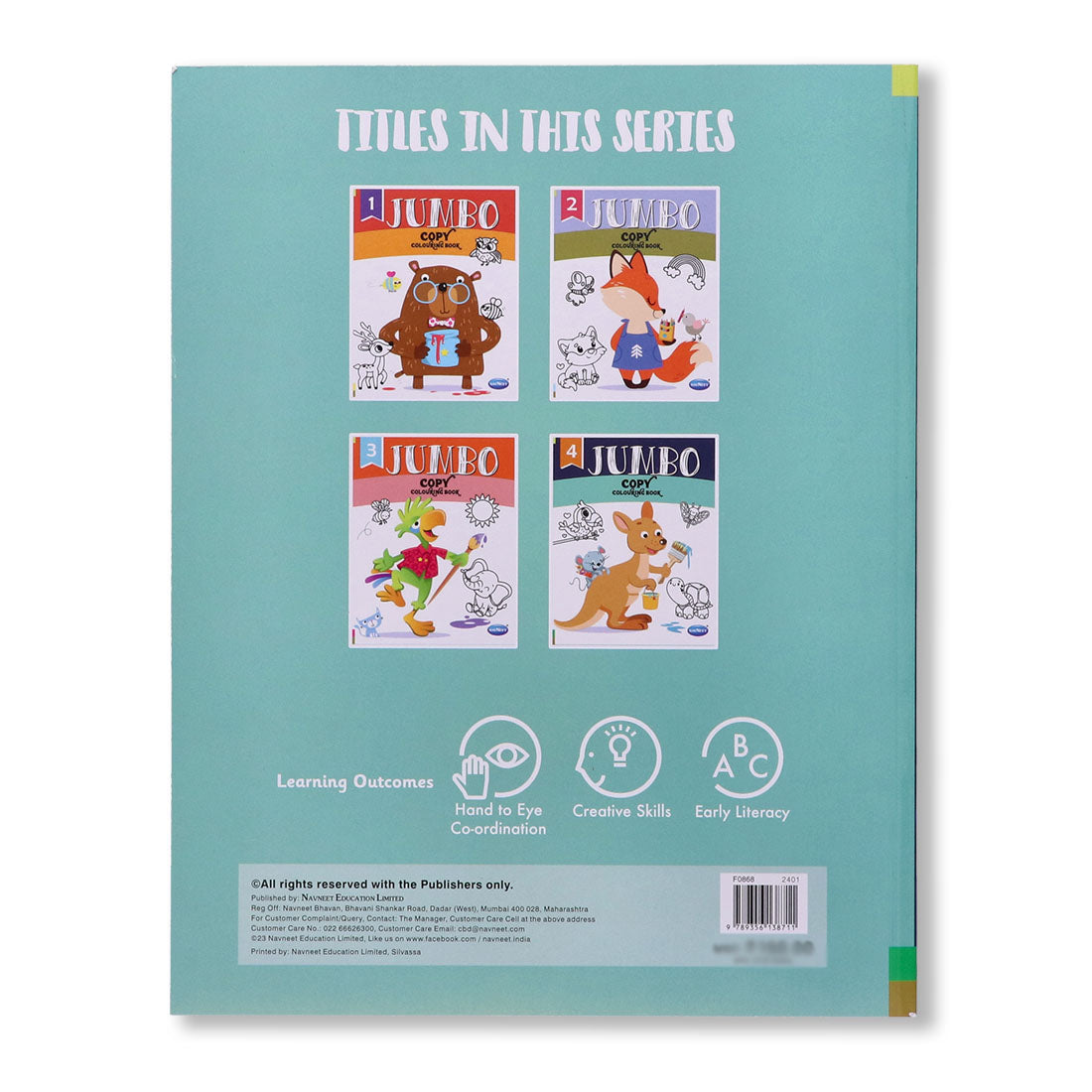 Navneet Jumbo Copy Colouring Book 4 Best for toddlers and younger kids