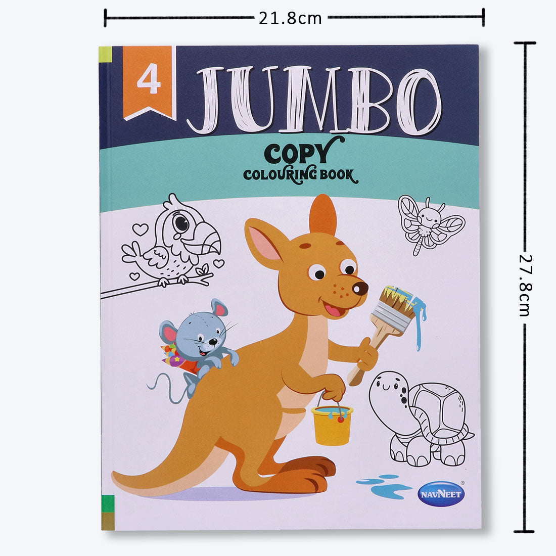 Navneet Jumbo Copy Colouring Book 4 Best for toddlers and younger kids