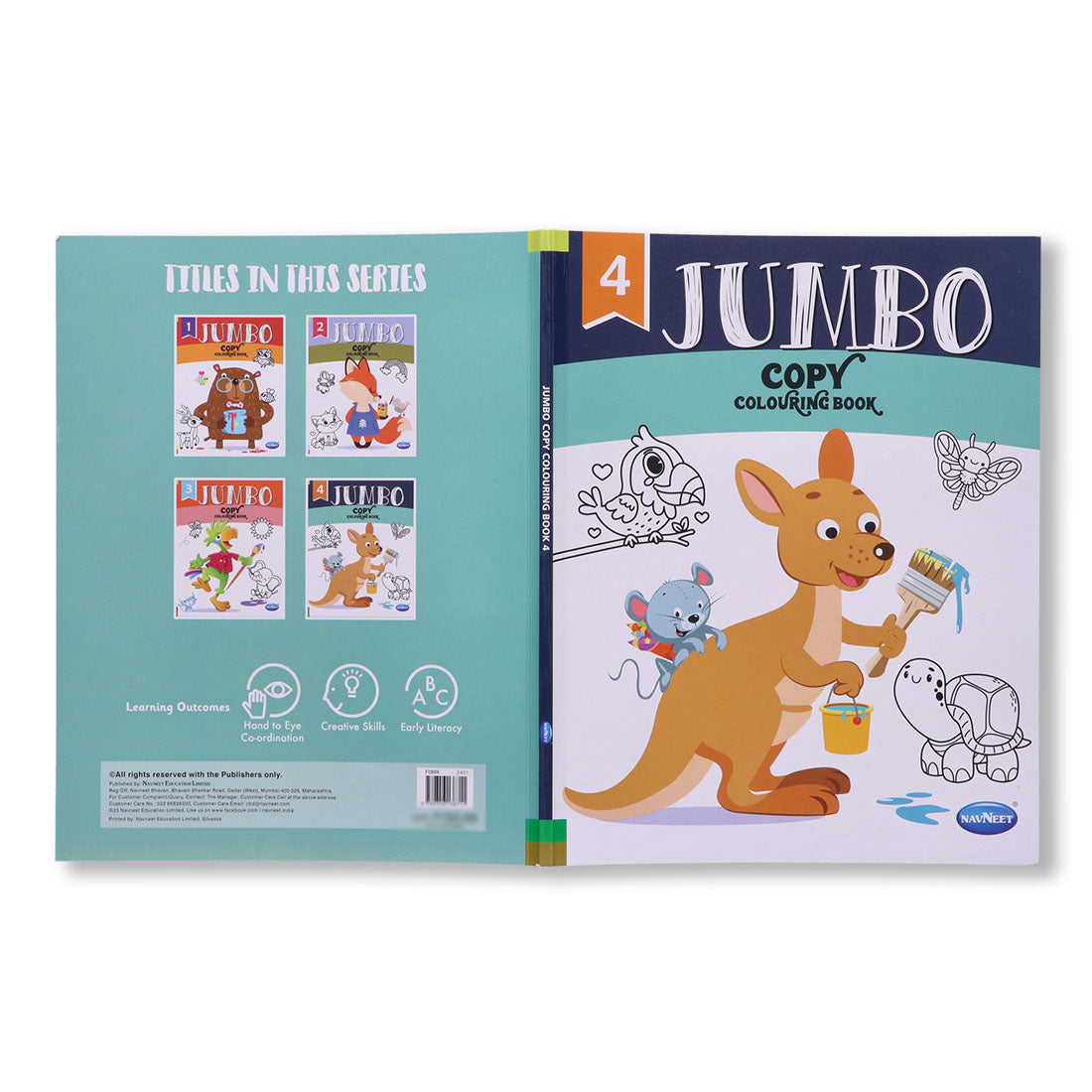 Navneet Jumbo Copy Colouring Book 4 Best for toddlers and younger kids