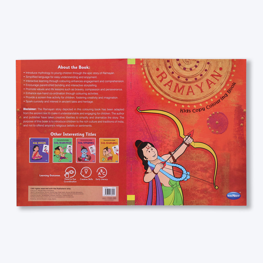 Navneet Ramanya Kids Copy Colouring Painting and colouring books for kids - Youva Crayons