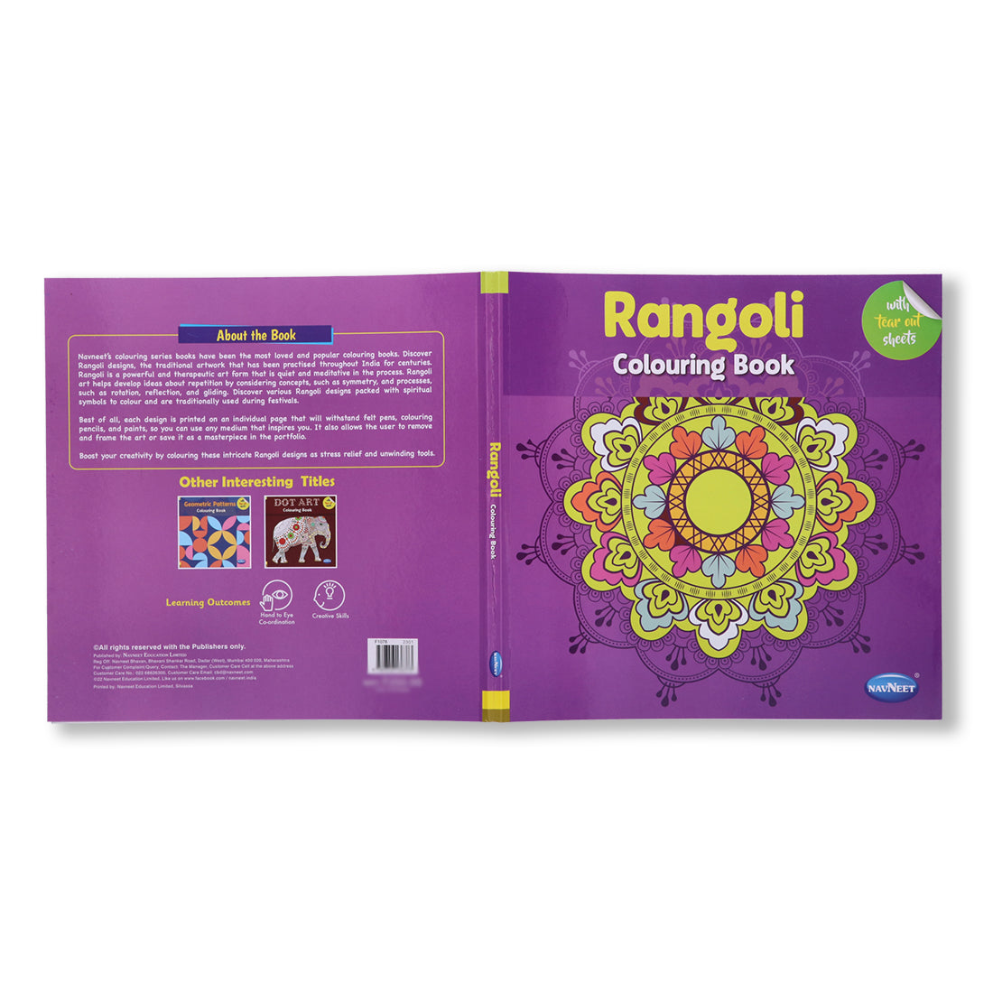 Navneet Rangoli colouring Book