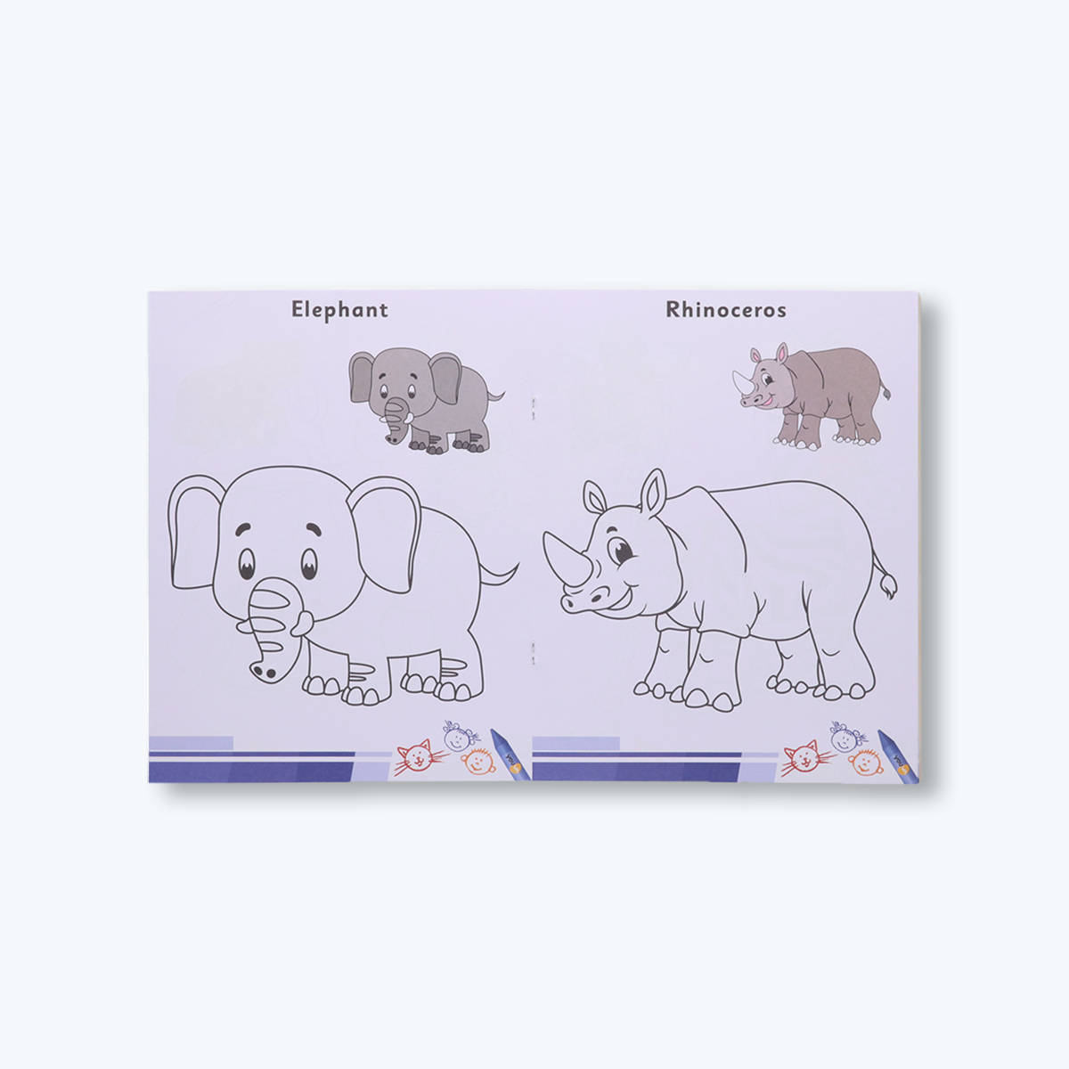 Navneet My First Copy Colouring Pack- Set of 10 books- Themes- Alphabet, Numbers 1 to 10, Birds, Baby Animals, Pet Animals, Wild Animals, Sea Animals, Fruits, Vegetables and Vehicles- 150+ pages