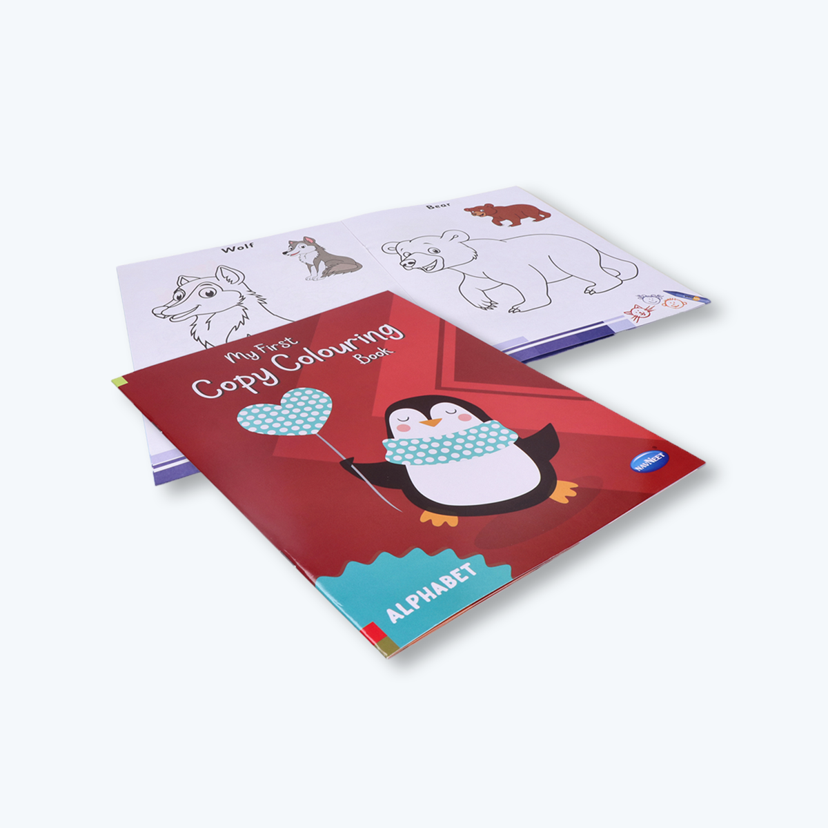 Navneet My First Copy Colouring Pack- Set of 10 books- Themes- Alphabet, Numbers 1 to 10, Birds, Baby Animals, Pet Animals, Wild Animals, Sea Animals, Fruits, Vegetables and Vehicles- 150+ pages