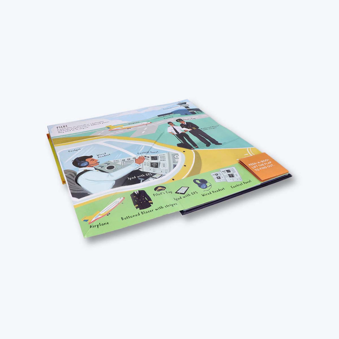 Navneet Flappy Fun Picture Book for preschooler- Lets meet our Community Helpers- Innovative Pop Up Book for gifting- Learn about their uniforms, hats, tools, vehicles, workplace.