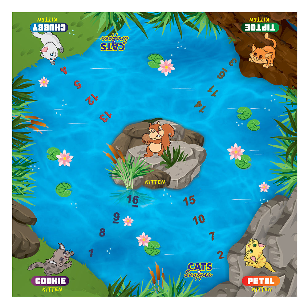 Navneet Cats N' Snapper Board Game - Practice addition & subtraction - Best Educational family Game ÃƒÂ¢Ã¢â€šÂ¬Ã¢â‚¬Å“ Gift for Age 5 & up ÃƒÂ¢Ã¢â€šÂ¬Ã¢â‚¬Å“ Foundational Math game - Mental Maths learning