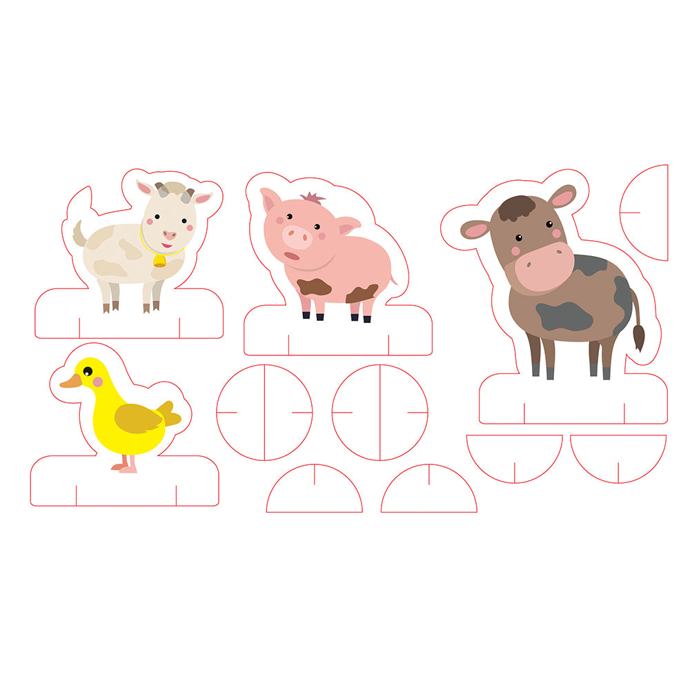 Navneet Red and Rusty's Farm Board Games- Collective nouns- Age 3 & up- Birthday Gift - Educational Grammar game- Animal world - Foundational Literacy skill - Family fun