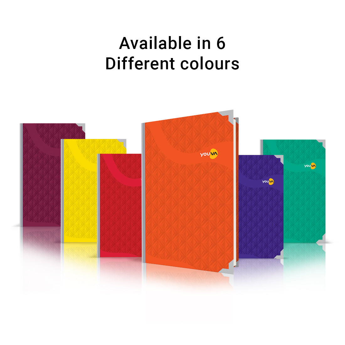 YOUVA  My Notes, Case Bound Long Book, 21cm x 33cm, 288 pages, Single Line by Navneet  Pack Of 1