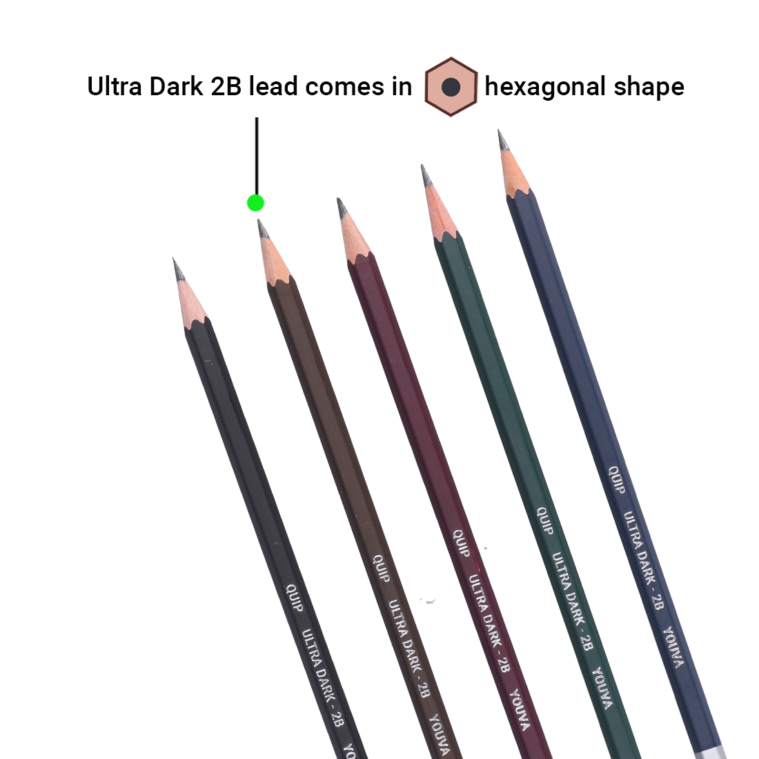 Youva Quip Pencil | Pack of 10 | Pencil with Inspirational quotes | For School Students by Navneet