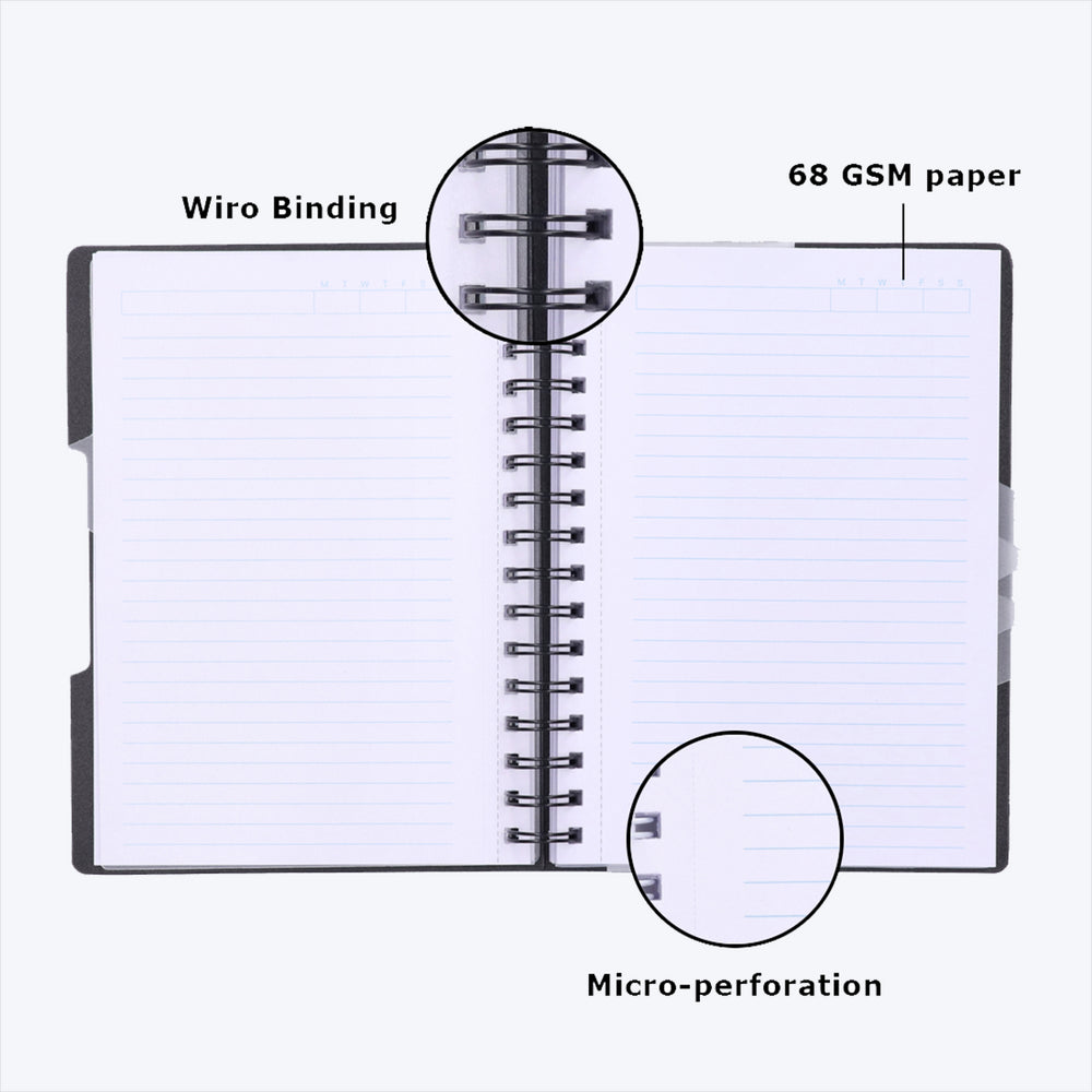 HQ Five Subject Book (A5 Size) Black HQ Five Subject Book
