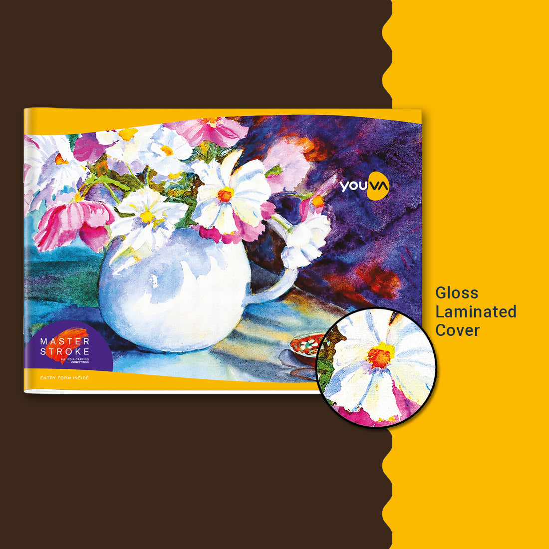 Violet Drawing Book (33.7cm x 24cm) YOUVA  Drawing Book