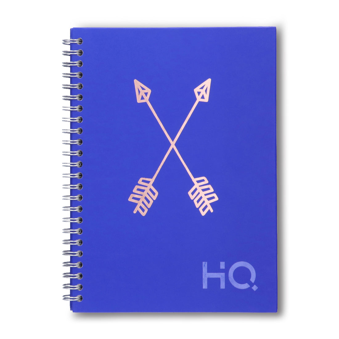 Navneet HQ | Hard Cover Notebook - Corporate Edge (Blue) for Office and Professional Use | Wiro Bound and Foil Stamping | Single Line | A5 Size - 21 cm x 14.8 cm | 192 Pages